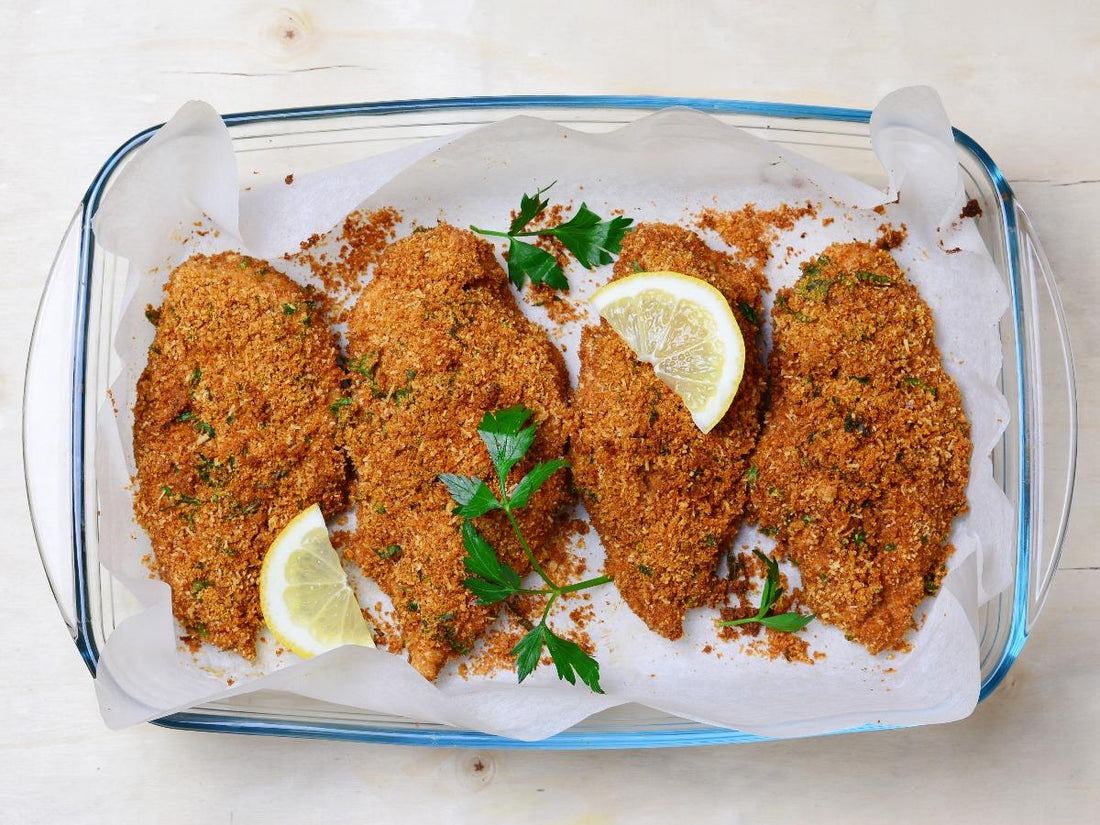 Cracked Black Pepper Oven Fried Chicken
