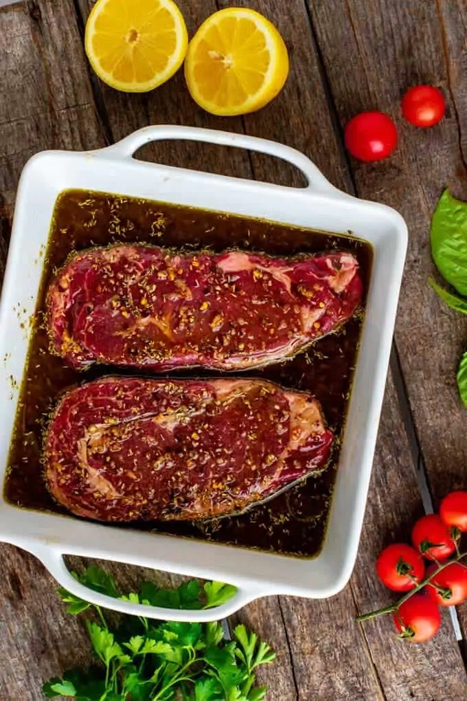 Steak Marinade Chipotle Oil and Neapolitan Balsamic