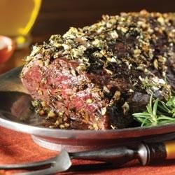 Herb and Garlic Roast Tenderloin with Creamy Horseradish Sauce