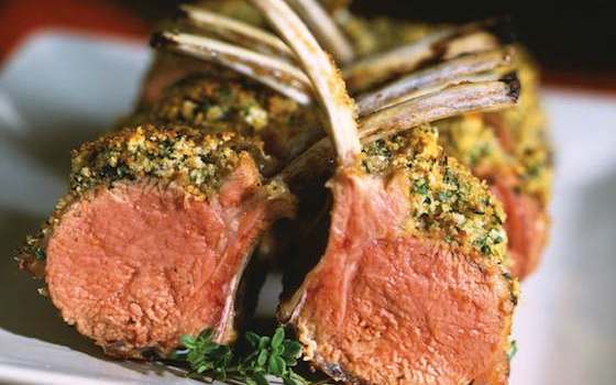 Roasted Rack of New Zealand Lamb Persillade