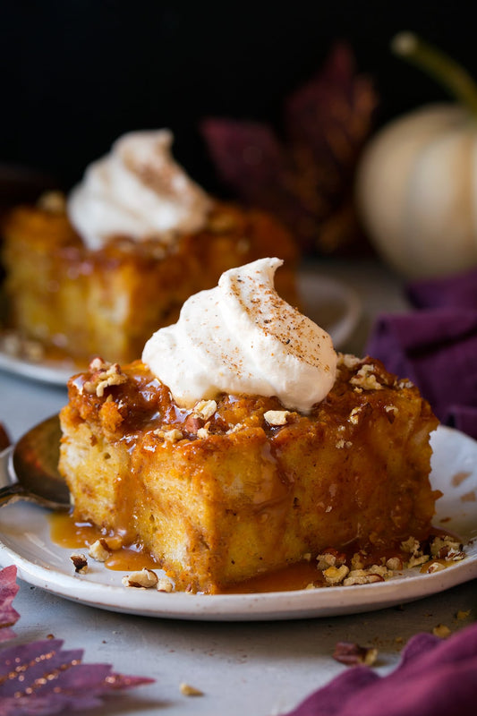 Apple and Pumpkin Bread Pudding