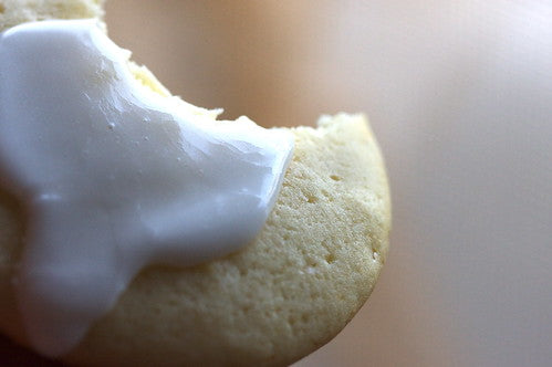 Lime Olive Oil Cookies With Raspberry White Balsamic Glaze