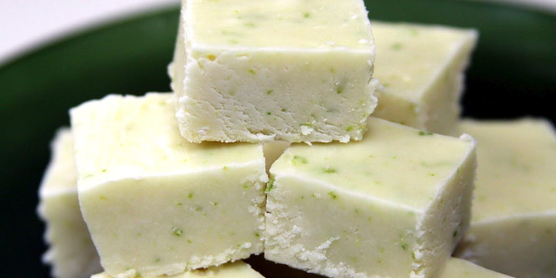 White Chocolate & Persian Lime Olive Oil Fudge