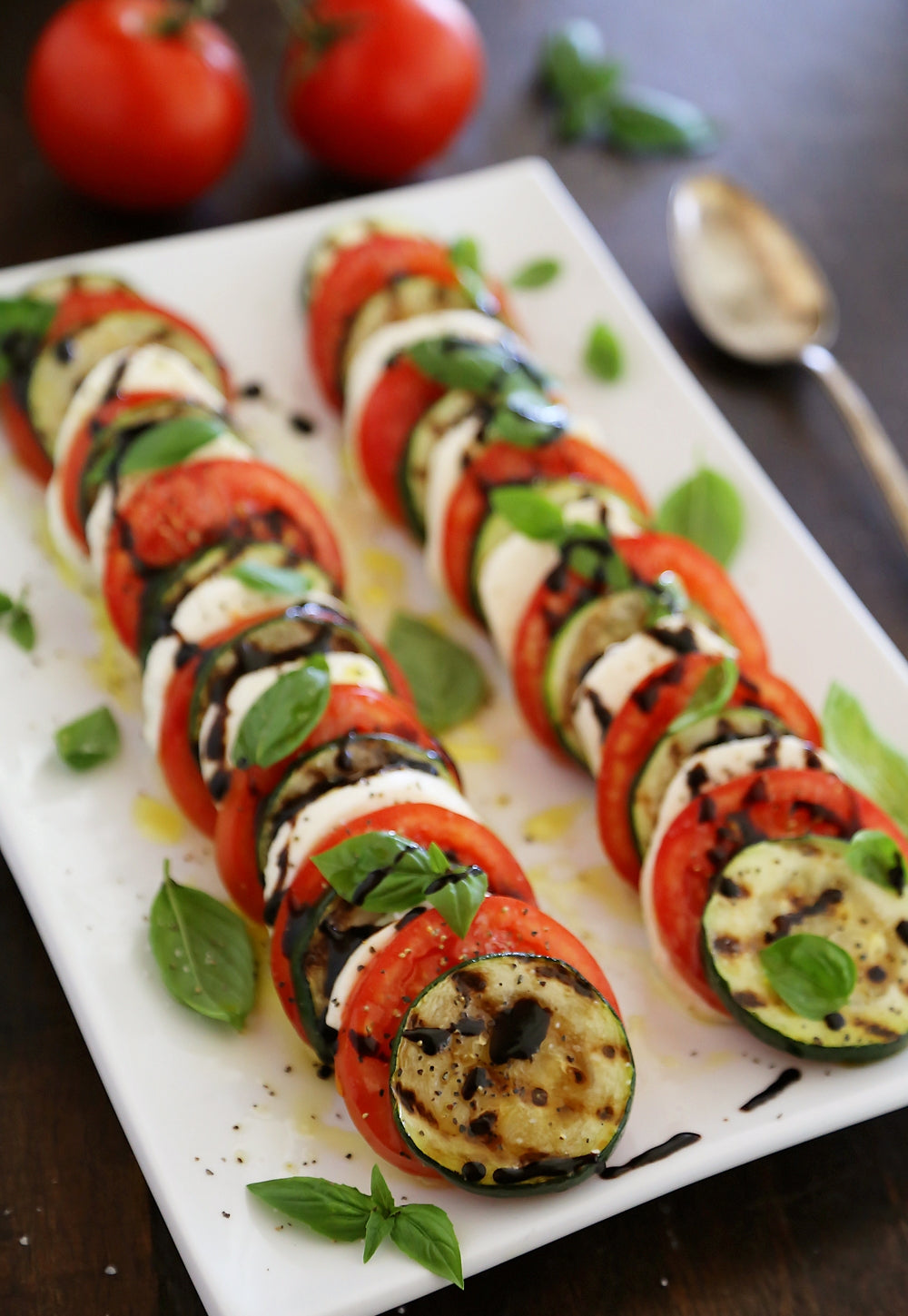 Caprese Salad with Grilled Zucchini