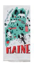 Maine Map Dual Purpose Towel