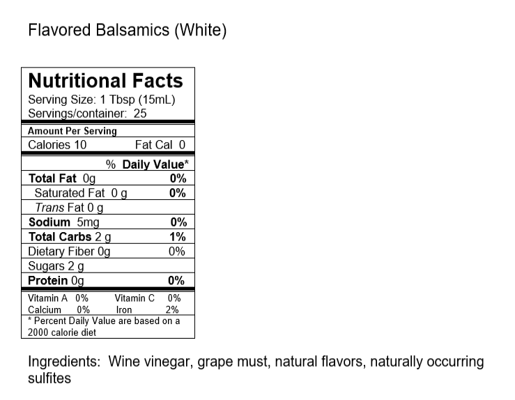 Oregano White Balsamic