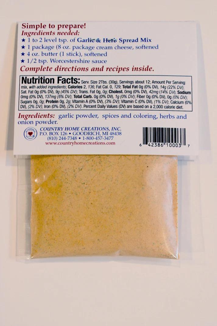 Garlic & Herb Spread Mix