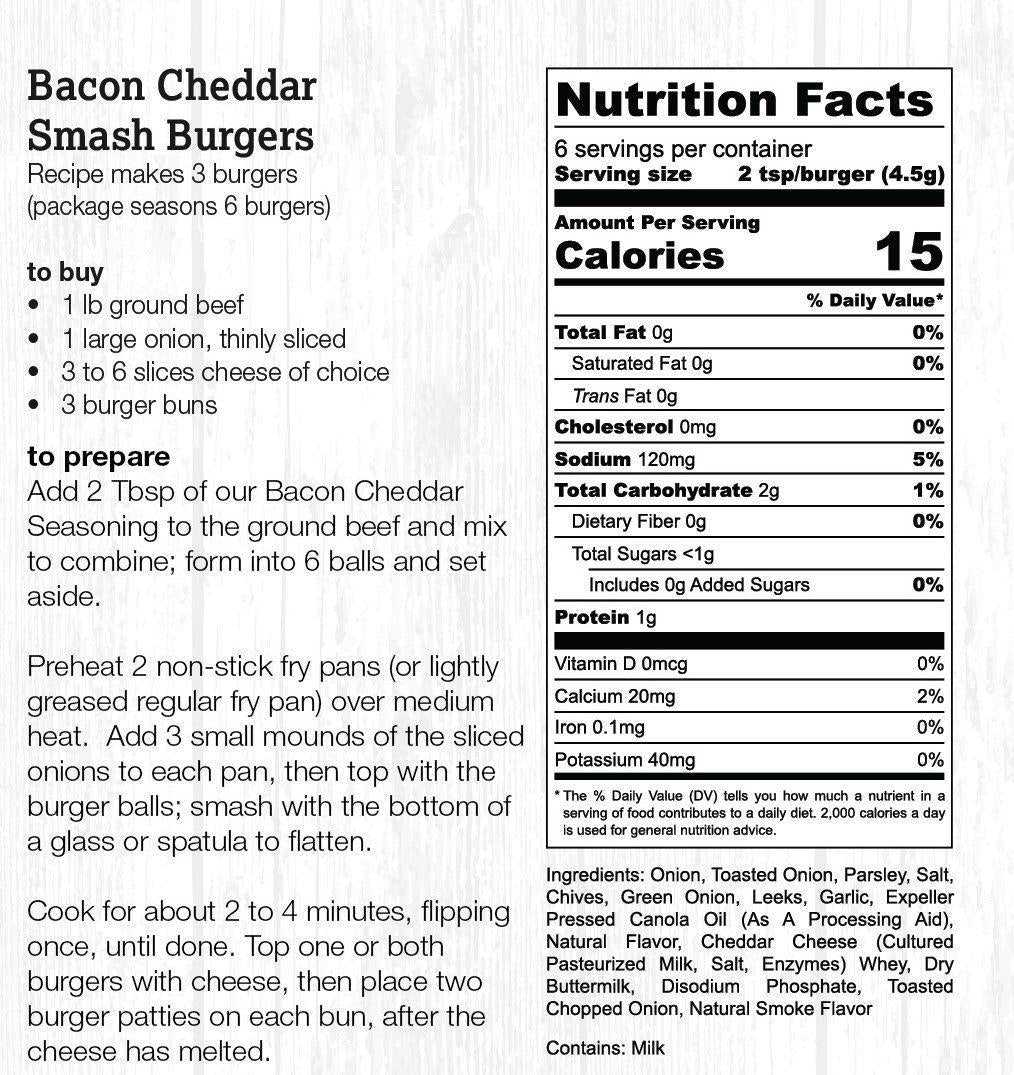 Bacon Cheddar Smash Burger