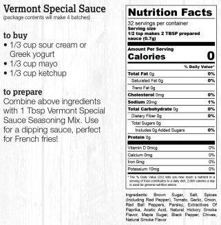 Vermont Special Sauce