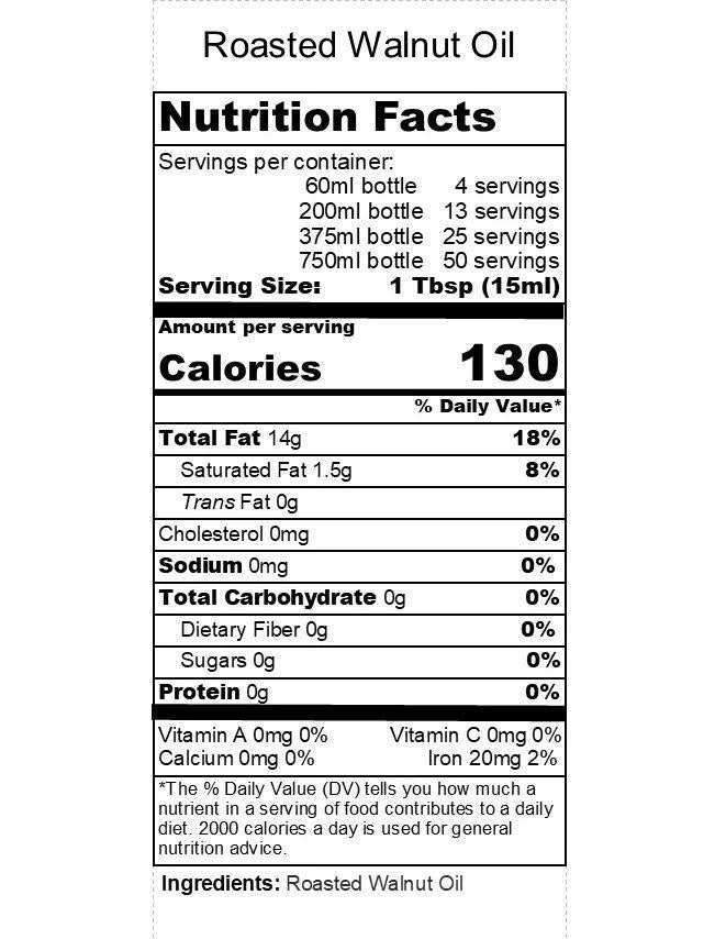 Roasted Walnut Specialty Oil