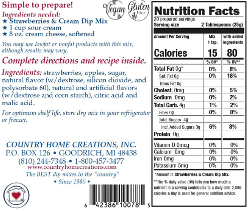 Strawberries & Cream Dip Mix