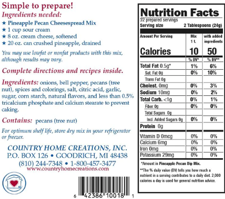 Pineapple Pecan Cheesespread Mix