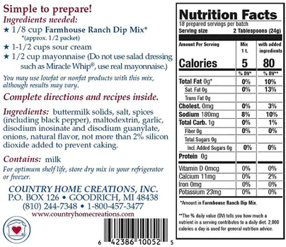 Farmhouse Ranch Dip Mix