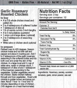 Garlic Rosemary Roasted Chicken