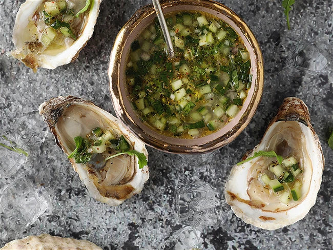 Oyster Celery-and-Cucumber Mignonette