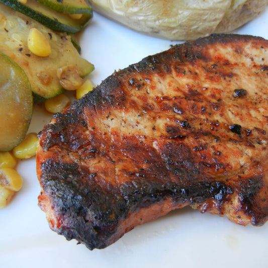 Cracked Black Pepper Pork Chops