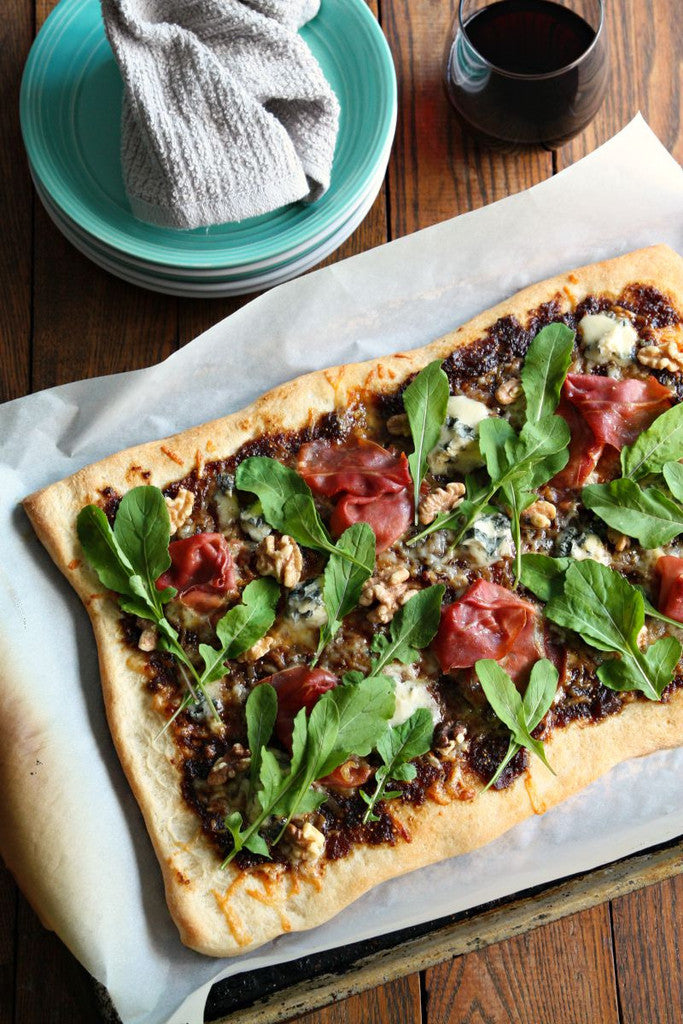 Pizza with Balsamic Fig Mostarda