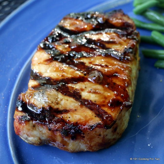 Apricot Glazed Grilled Pork Chops