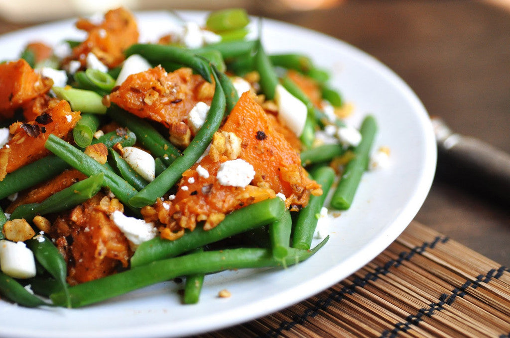 Salad - Roasted Squash and Green Bean with Feta