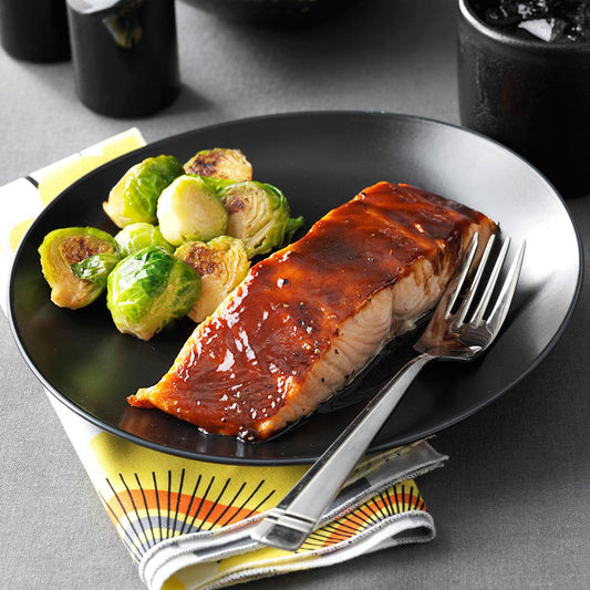 Spicy-Sweet Glazed Salmon