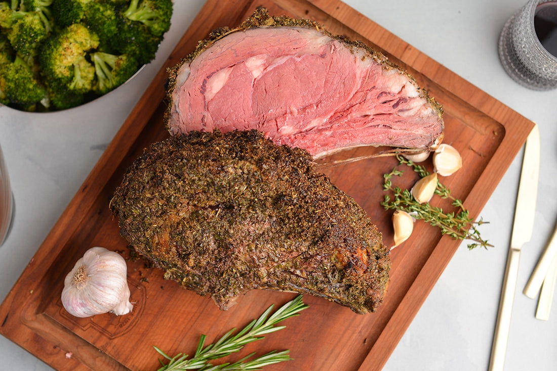 Balsamic and Spice-Crusted Prime Rib Roast