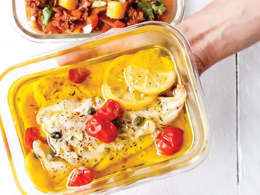 Extra Virgin Olive Oil Poached Fish