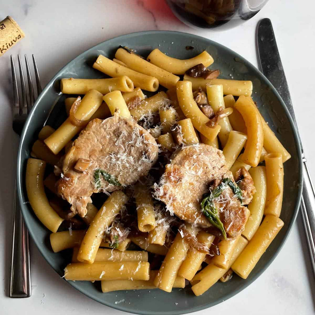 Fresh Pasta with Pork Tenderloin