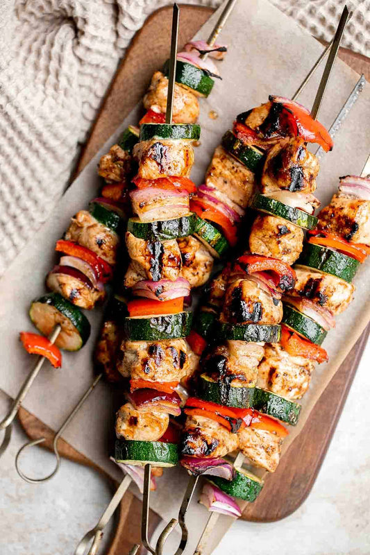 Garlic-Balsamic Chicken Kebabs