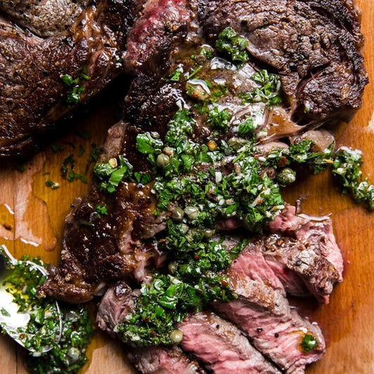 Naples Summertime Steak Verde Sauce