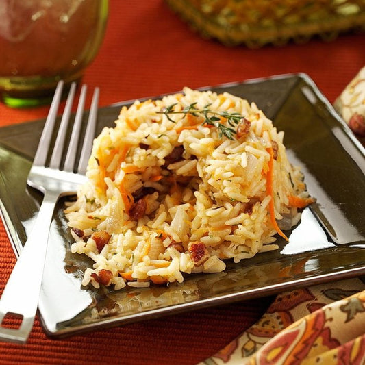 Saffron and Pecan Rice Pilaf