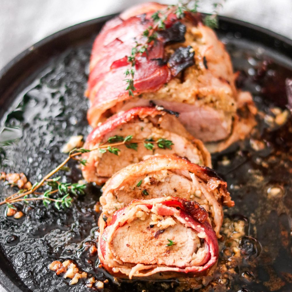 Applewood Bacon Wrapped Pork