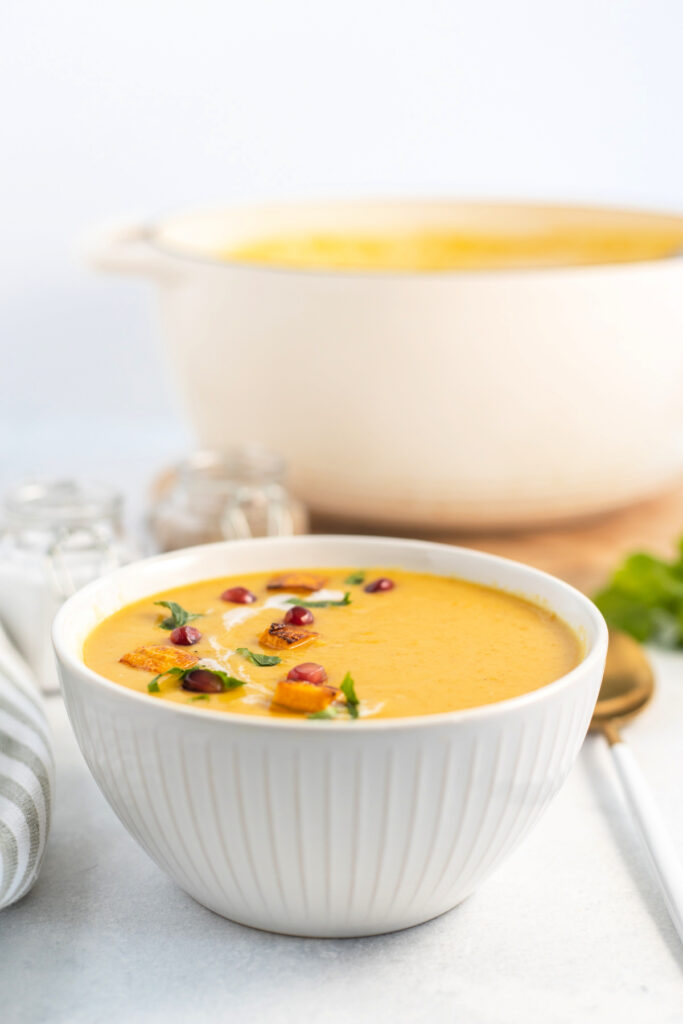 Curried Butternut Squash and Pear Soup