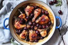 Chicken Roasted with Black Cherry Balsamic Vinegar