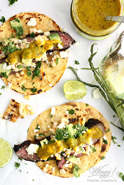 Mexican Street Corn Beef Fajitas