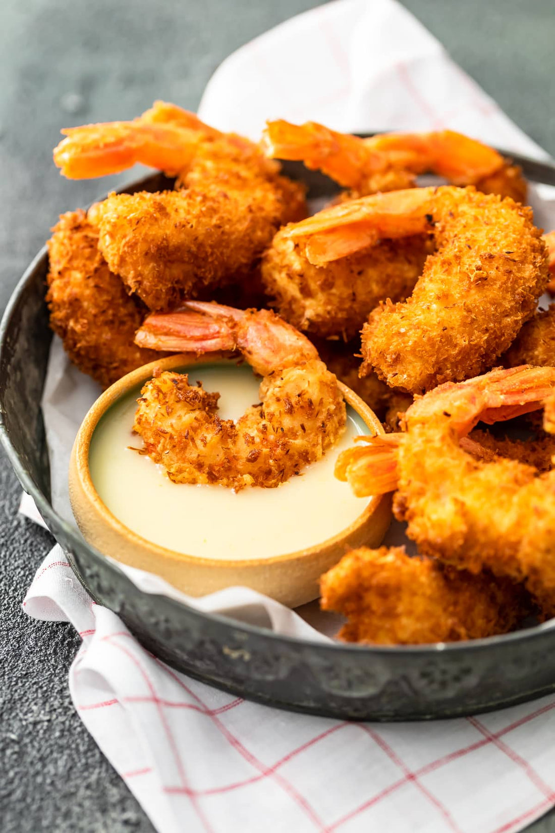 Coconut-Pineapple Colada Shrimp with Pineapple Chipotle Dipping Sauce