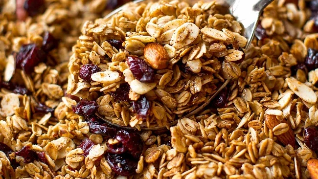 Cranberry, Coconut, Cashew Granola with Persian Lime Oil & Coconut White Balsamic