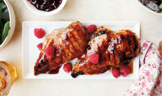 Chicken - Raspberry-Balsamic Glazed
