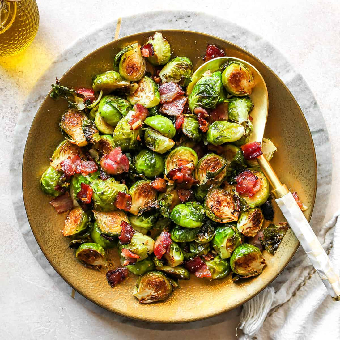 Brussels Sprouts Roasted with Bacon