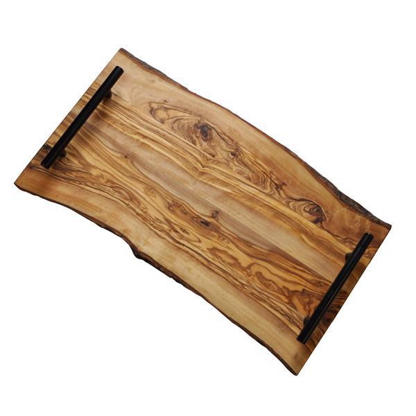 Olive Wood Serving Tray - Natural Edge – 16.5″ X 8.5″
