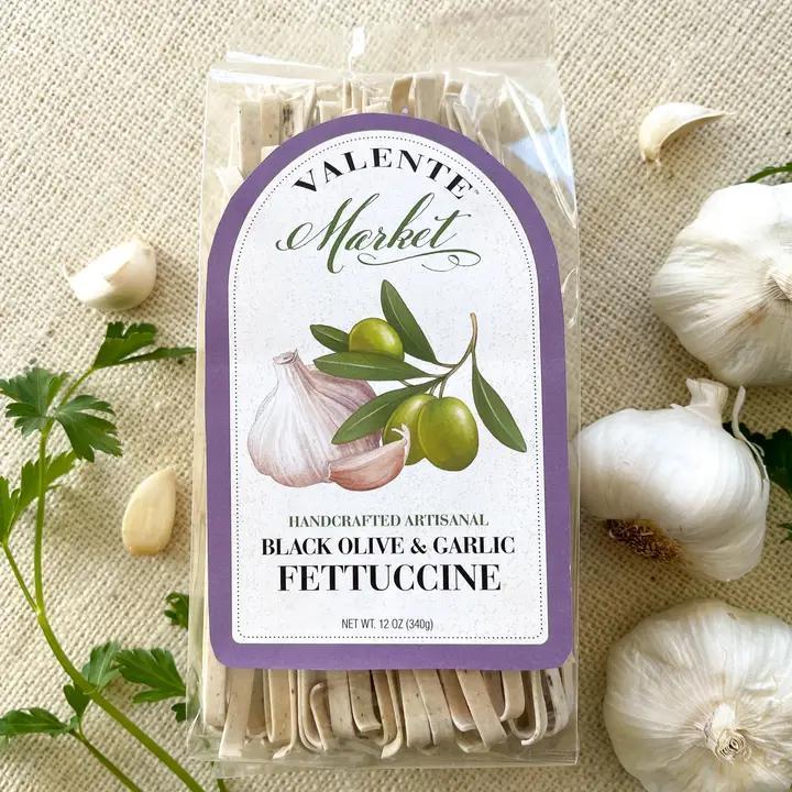 Black Olive & Garlic Fettuccine
