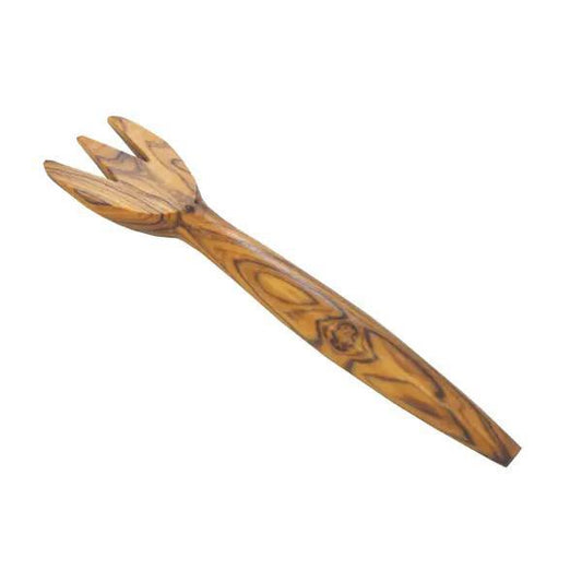 Olive Wood Appetizer Fork - 4.75"