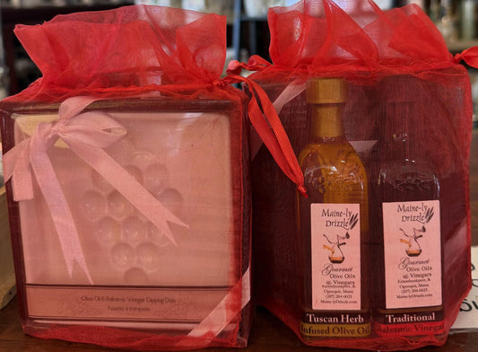 Valentine's dish with a 2oz pairing in Bag