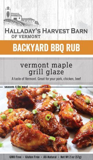 Vermont Maple Grill Glaze Rub