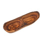 Olive Wood 2 Compartment Natural Appetizer Serving Dish