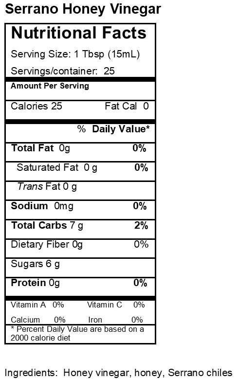 Serrano Honey Dark Balsamic