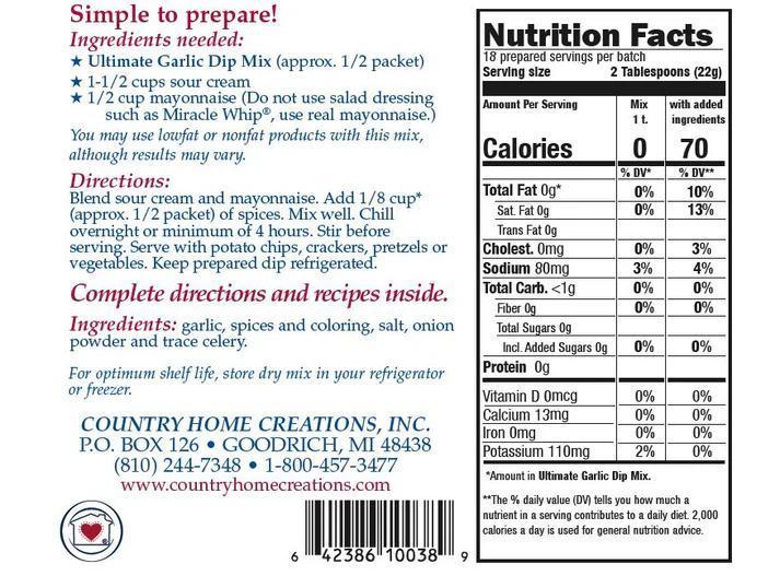 Ulitmate Garlic Dip Mix