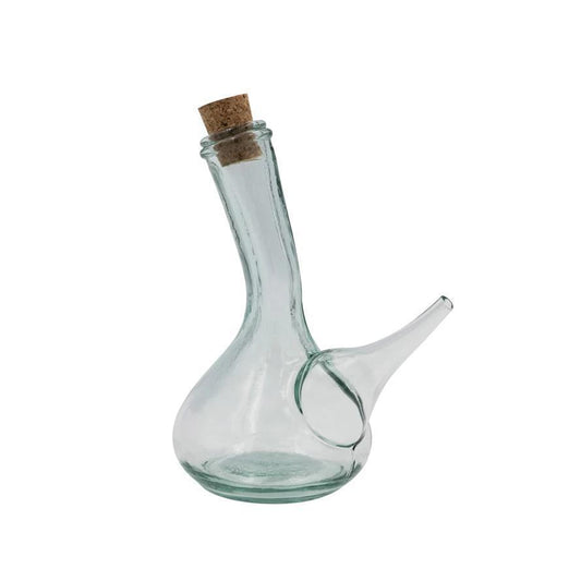 8 oz. Recycled Glass Cruet w/ Cork Stopper