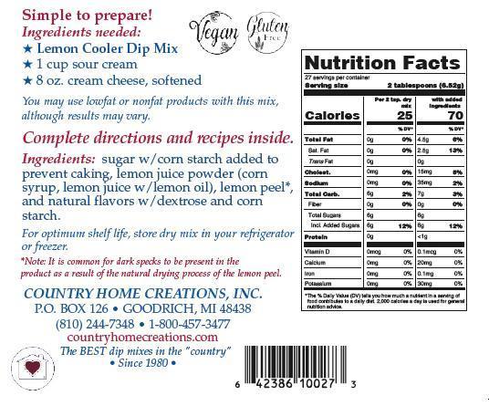 Lemon Cooler Dip Mix