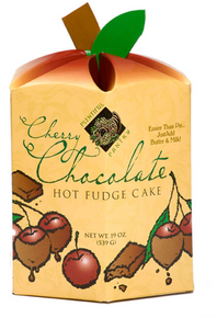 Cherry Chocolate Hot Fudge Cake